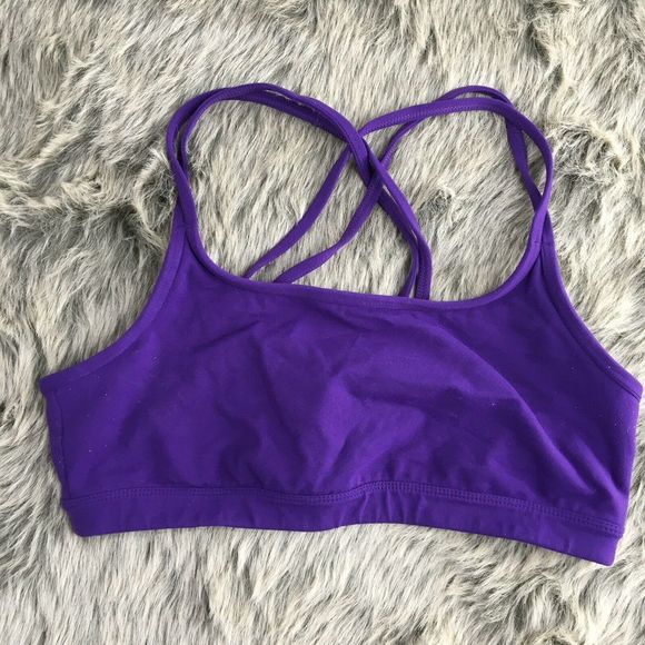 Athleta Other - Athleta Purple Full Focus Cris Cross Sports Bra L